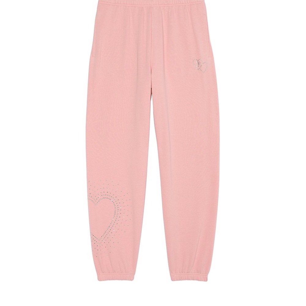 PINK Victoria's Secret Ivy Fleece Campus Sweatpants- NWT!